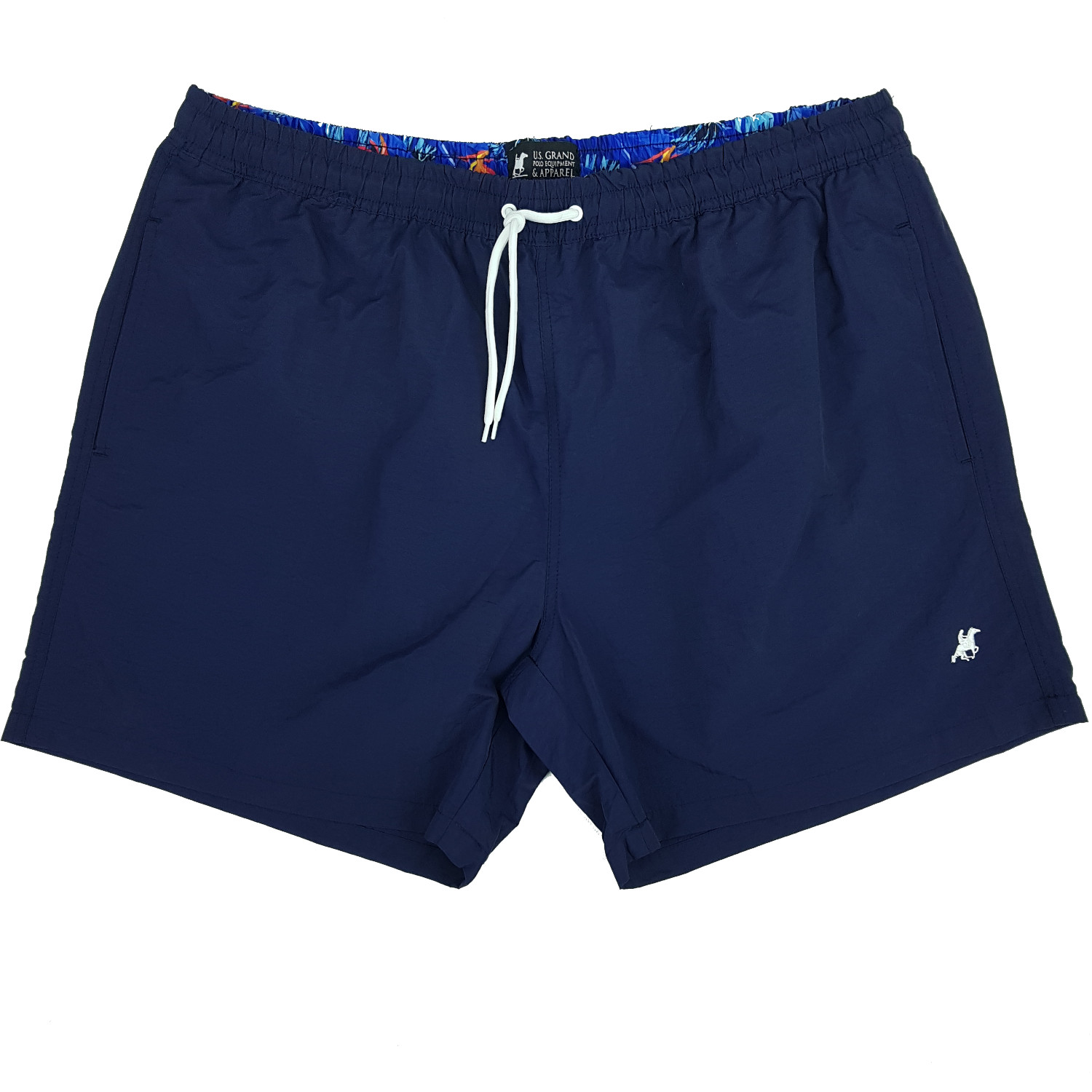 Costume Uomo Montauk – Pantaloncino Da Bagno Blu Skipper, Tinta Unita, Asciugatura Rapida, 35 Cm