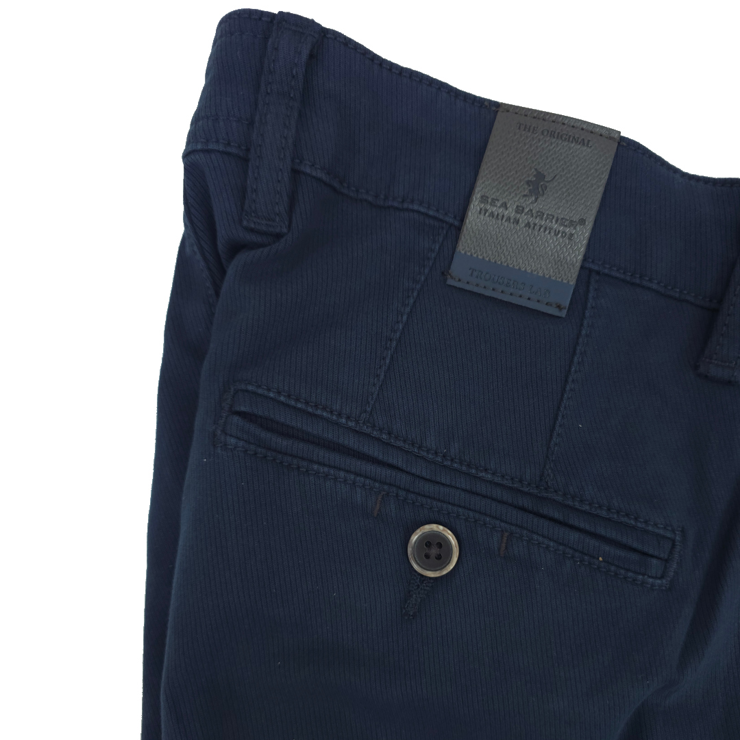 Pantaloni uomo eleganti slim fit elasticizzati tasca america 48 50 52 54 56 58 - immagine 10