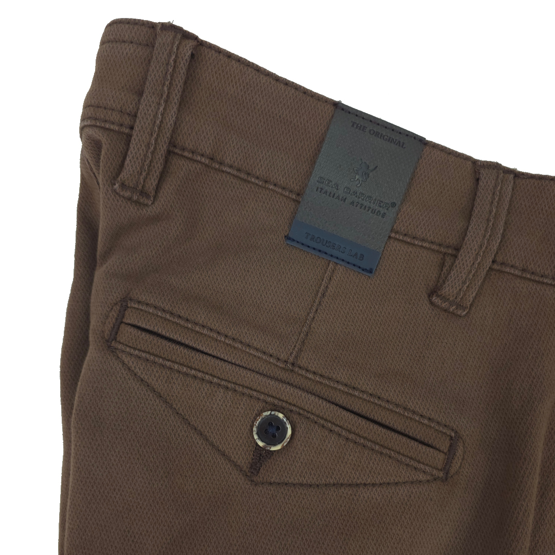 Pantaloni uomo eleganti classico invernali sea barrier vita alta elasticizzati - immagine 3
