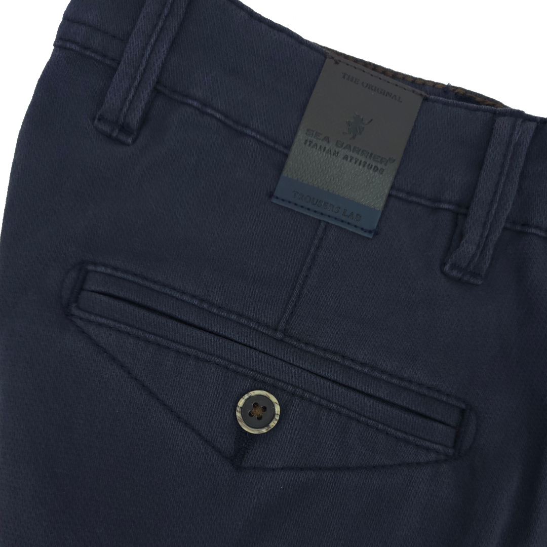 Pantaloni uomo eleganti classico invernali sea barrier vita alta elasticizzati - immagine 7