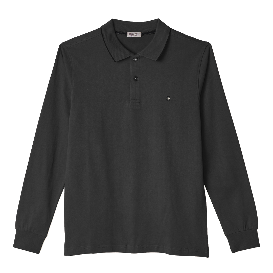 Polo Uomo Caldo Cotone Invernale Manica Lunga Taglie Forti Coveri 3XL 4XL 5XL 6X - immagine 23