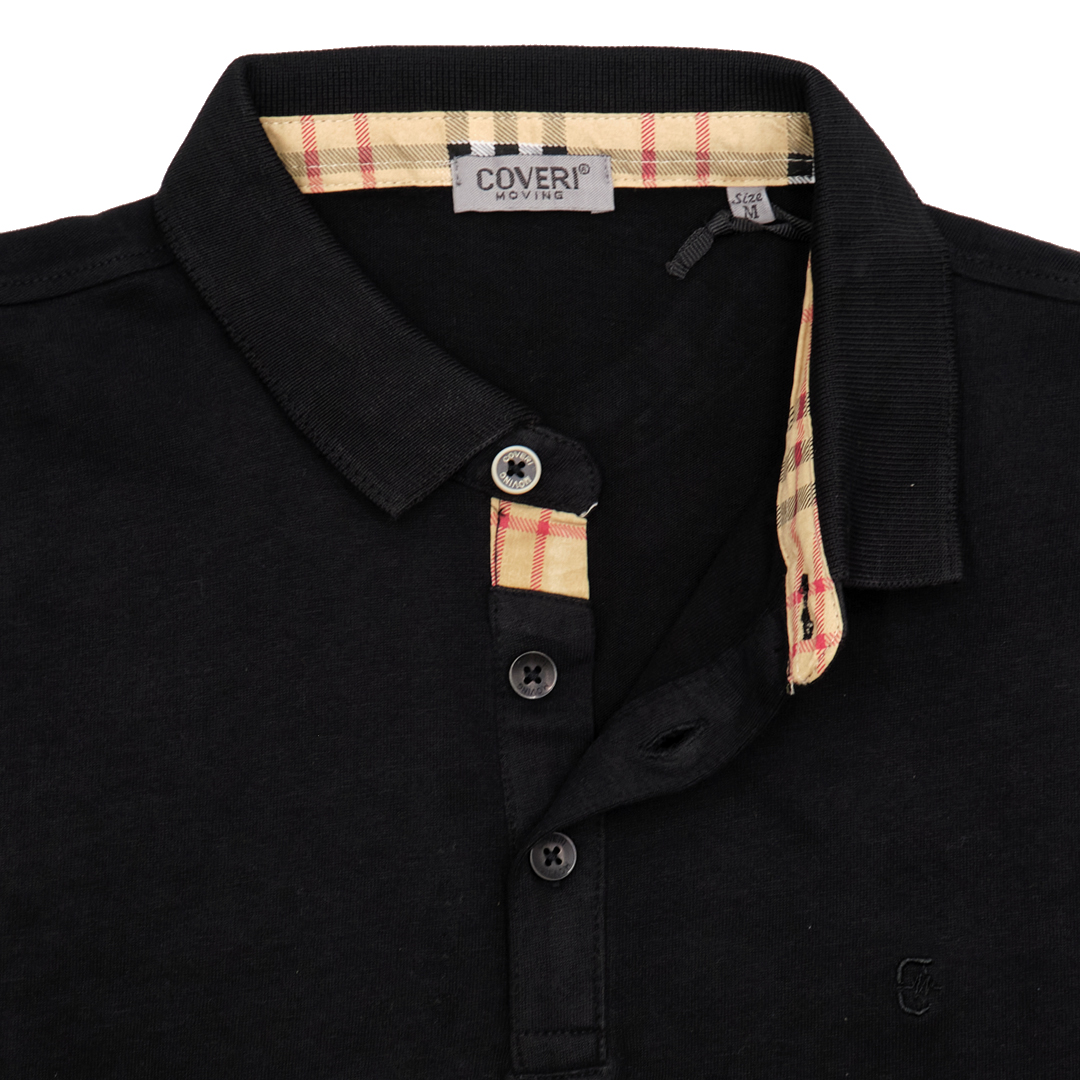 Polo Uomo Manica Lunga Sportiva Caldo Cotone Felpato Invernale COVERI M L XL XXL - immagine 15
