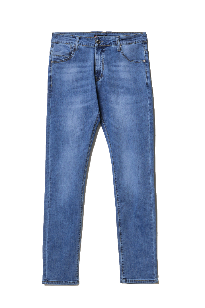 Jeans Uomo Slim Fit Elasticizzati 5 Tasche Slavati Taschino 46 48 50 52 54 56 - immagine 5