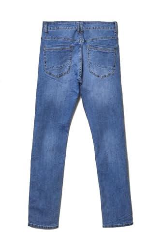 Jeans Uomo Slim Fit Elasticizzati 5 Tasche Slavati Taschino 46 48 50 52 54 56 - immagine 6