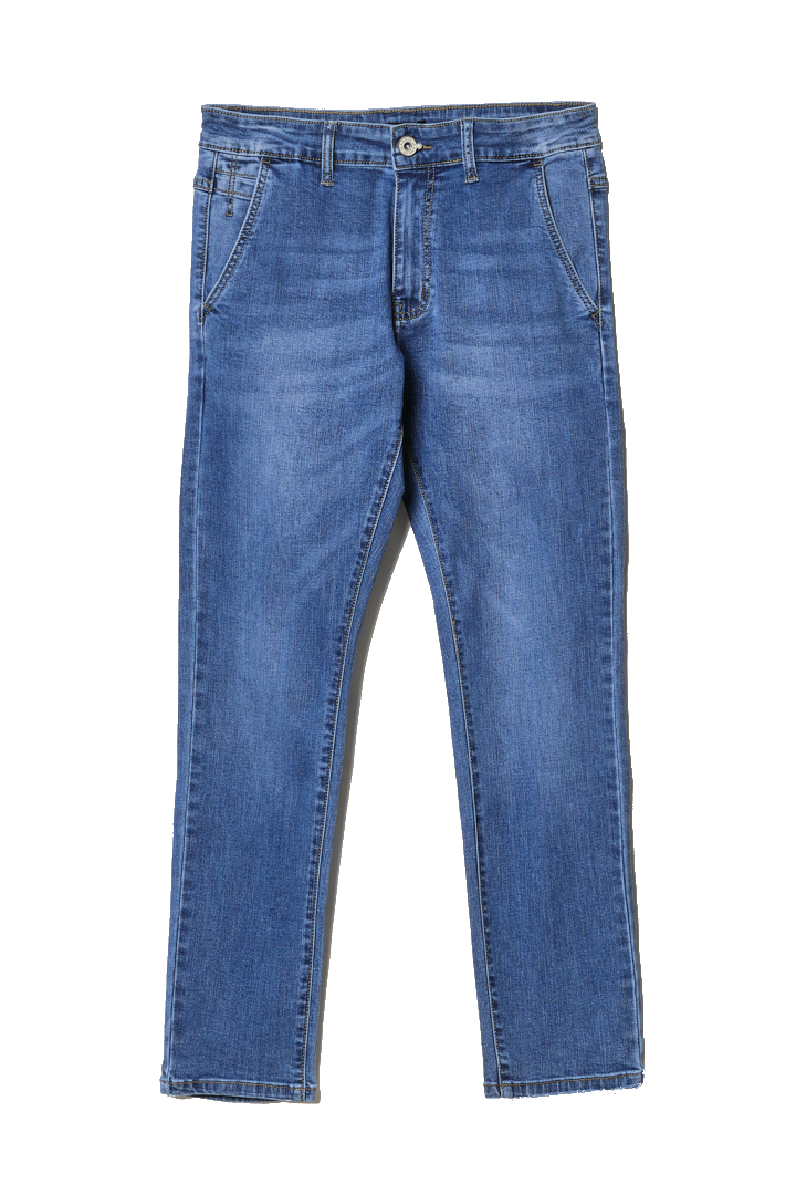 Jeans Uomo Slim Fit Elasticizzati 5 Tasche Slavati Taschino 46 48 50 52 54 56 - immagine 7
