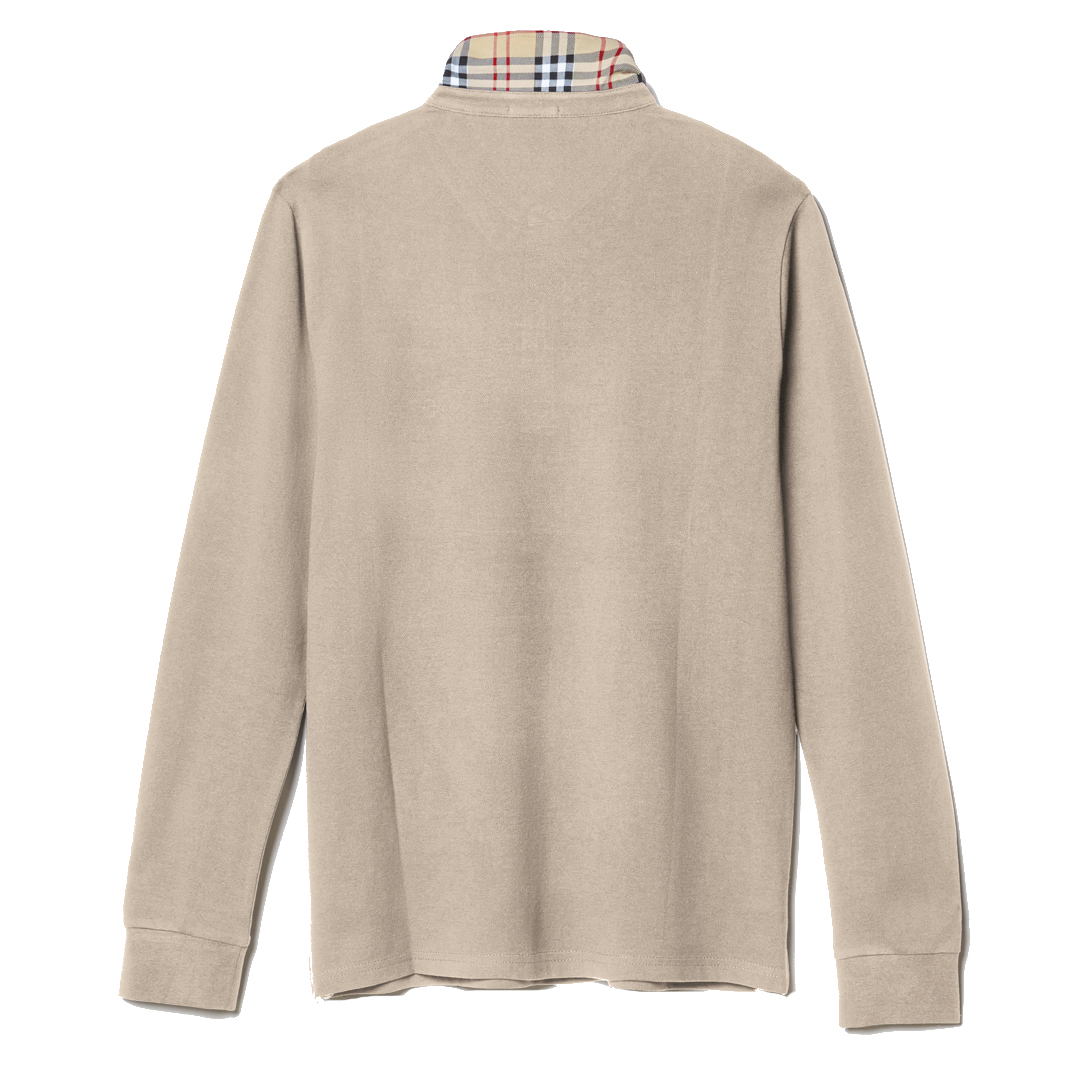 Polo Uomo Manica Lunga 100% Cotone Piquet Sportiva Regular Fit M L XL XXL 3XL - immagine 3