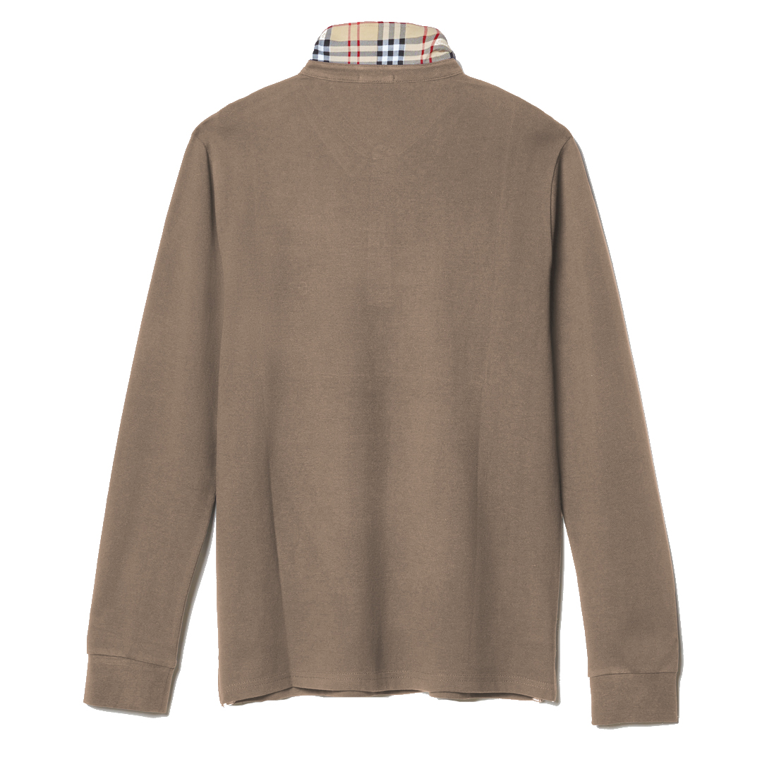 Polo Uomo Manica Lunga 100% Cotone Leggero Oversize Taglia Forte 3XL 4XL 5XL 6XL - immagine 7
