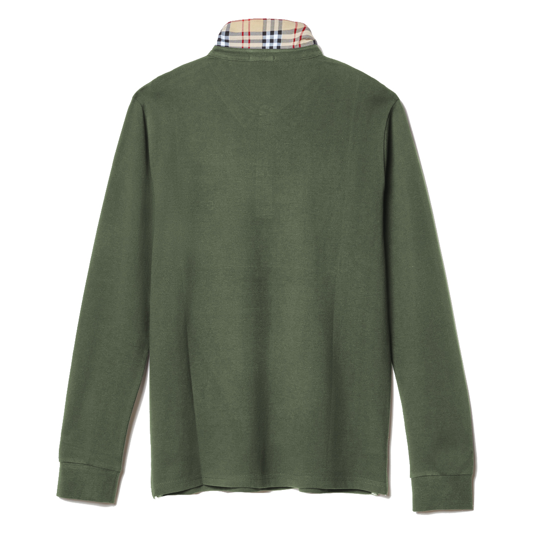 Polo Uomo Manica Lunga 100% Cotone Leggero Oversize Taglia Forte 3XL 4XL 5XL 6XL - immagine 4