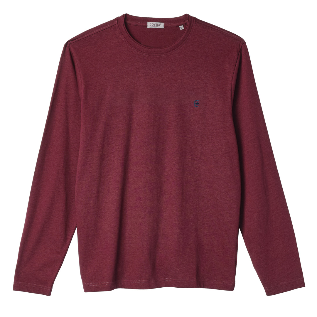 T-shirt Uomo Manica Lunga Tinta Unita 100% Cotone Taglie Forti 3XL 4XL 5XL 6XL - immagine 10