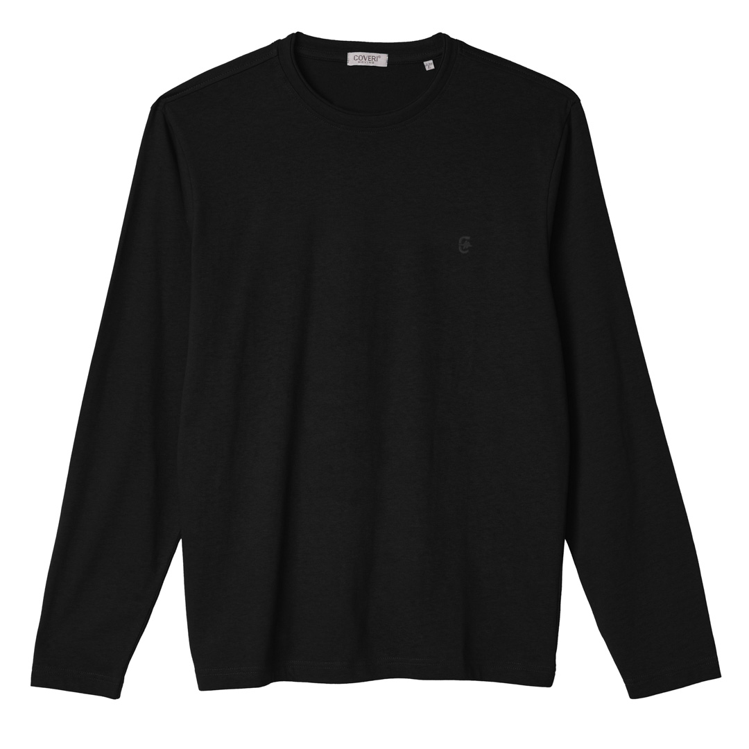 T-shirt Uomo Manica Lunga Tinta Unita 100% Cotone Taglie Forti 3XL 4XL 5XL 6XL - immagine 6