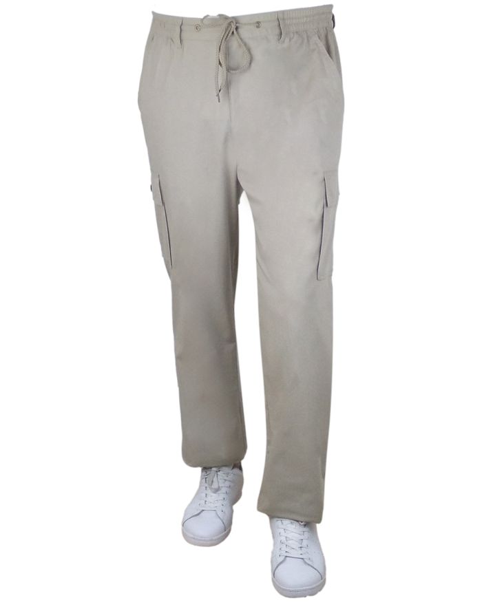 Sea Barrier Pantalone Leggero Lungo Uomo Art Isola con TASCONI Elastico Tela M L XL XXL 3XL - immagine 9