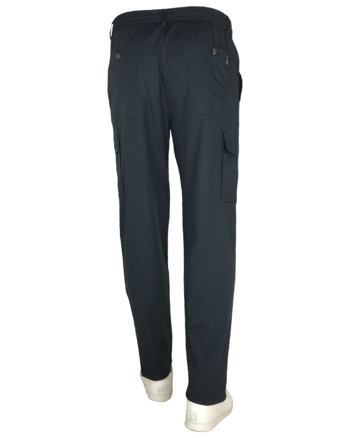 Sea Barrier Pantalone Leggero Lungo Uomo Art Isola con TASCONI Elastico Tela M L XL XXL 3XL - immagine 2