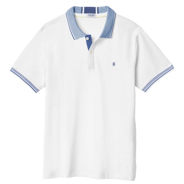 Maglia Polo Uomo con Colletto Manica Corta 100% Cotone M L XL XXL 3XL COVERI Sportiva
