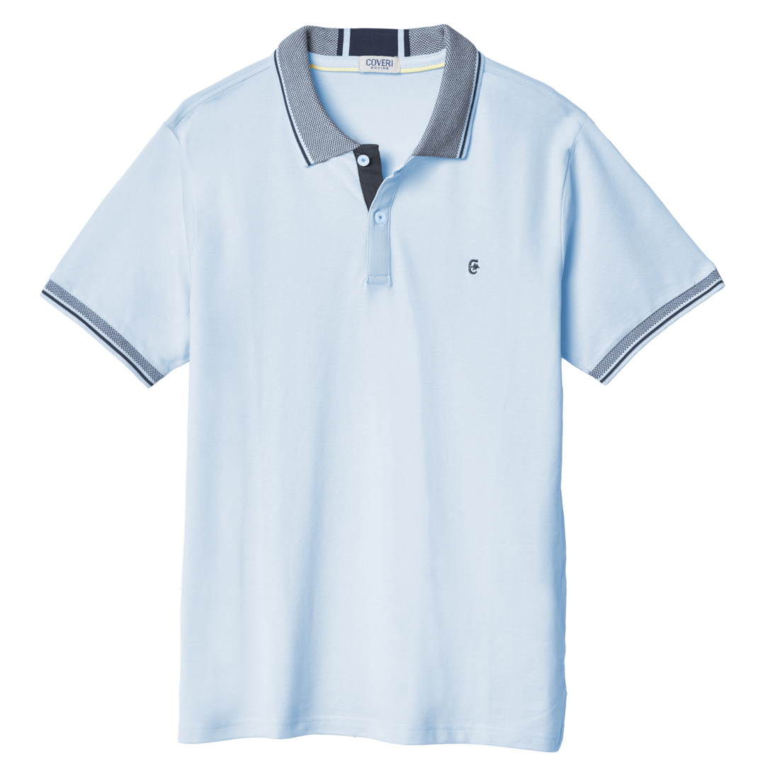 Maglia Polo Uomo con Colletto Manica Corta 100% Cotone M L XL XXL 3XL COVERI Sportiva - immagine 4