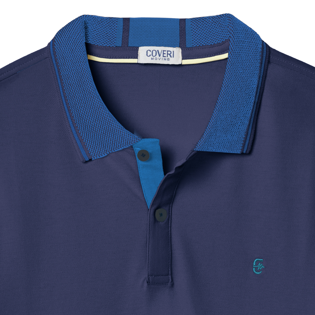 Maglia Polo Uomo con Colletto Manica Corta 100% Cotone M L XL XXL 3XL COVERI Sportiva - immagine 9