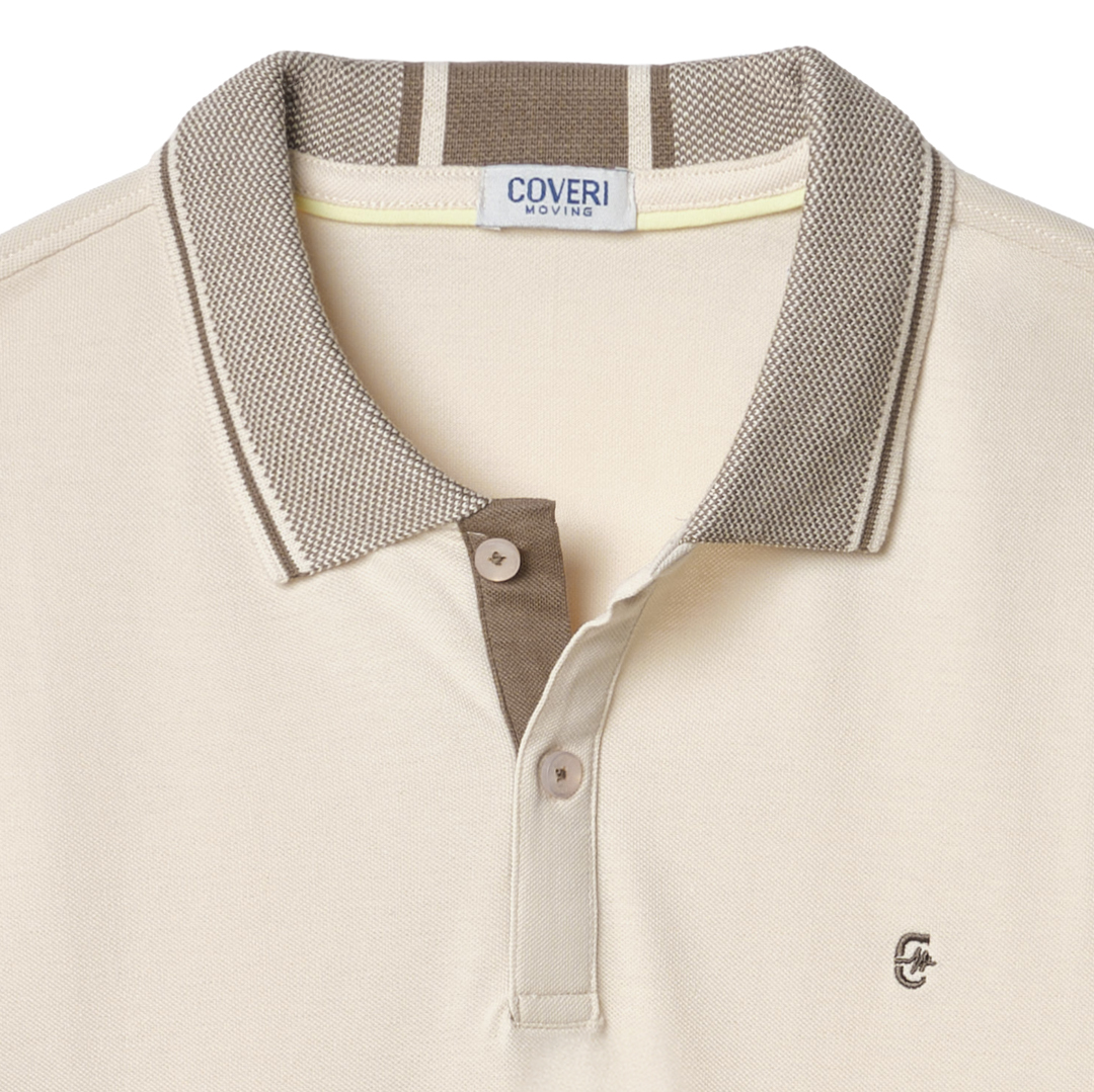 Maglia Polo Uomo con Colletto Manica Corta 100% Cotone M L XL XXL 3XL COVERI Sportiva - immagine 3
