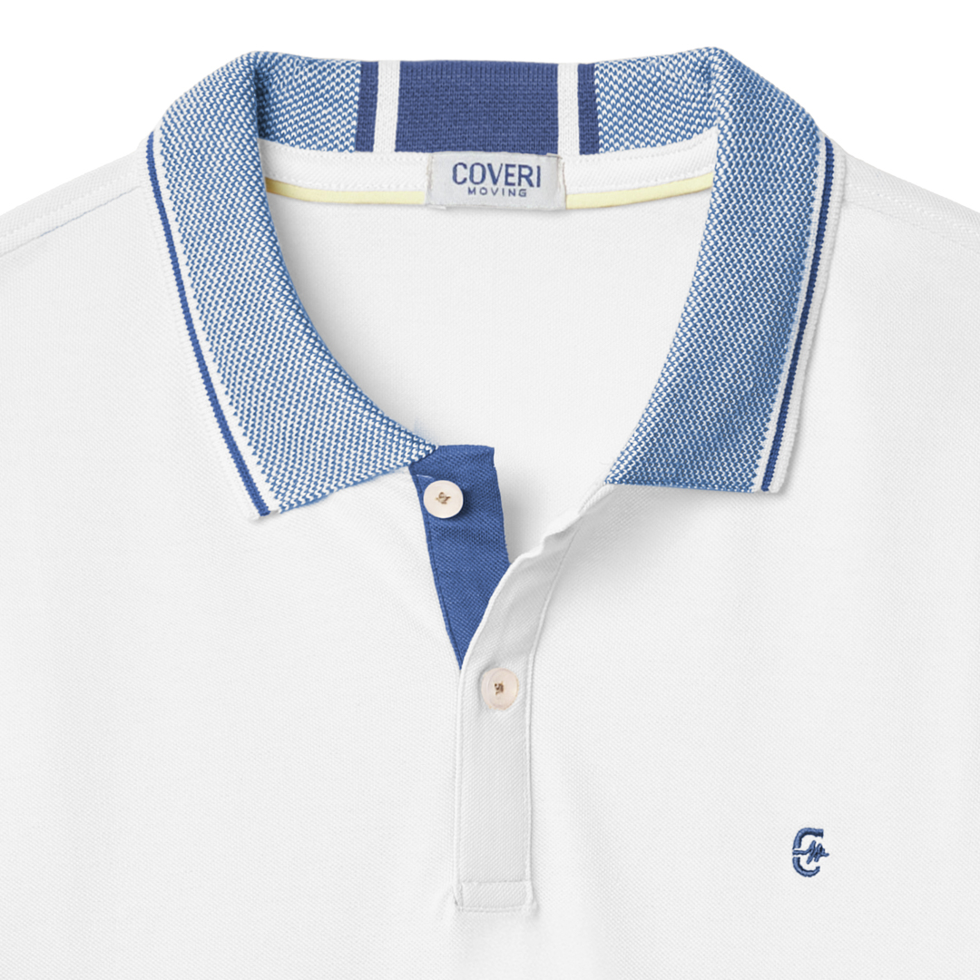 Maglia Polo Uomo con Colletto Manica Corta 100% Cotone M L XL XXL 3XL COVERI Sportiva - immagine 7