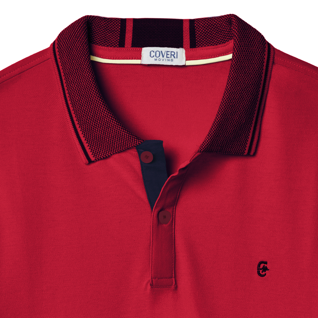 Maglia Polo Uomo con Colletto Manica Corta 100% Cotone M L XL XXL 3XL COVERI Sportiva - immagine 11