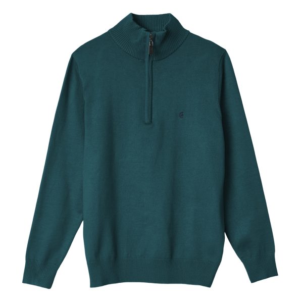 Maglia Maglione a Lupetto Uomo Mezza Zip Collo Alto con Cerniera M L XL XXL XXXL