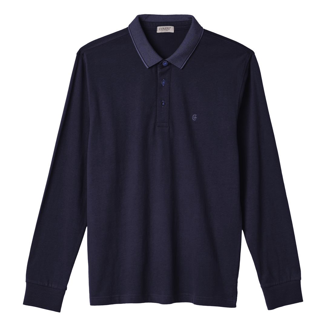 Polo Uomo Manica Lunga Cotone Felpato Pesante Sportiva Taglie Forti 3X 4X 5X 6XL - immagine 11