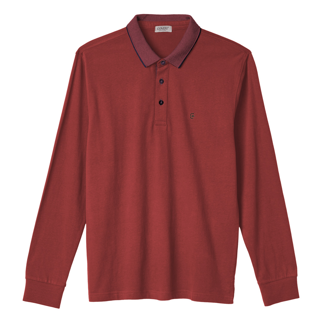 Polo Uomo Manica Lunga Cotone Felpato Pesante Sportiva Taglie Forti 3X 4X 5X 6XL - immagine 8