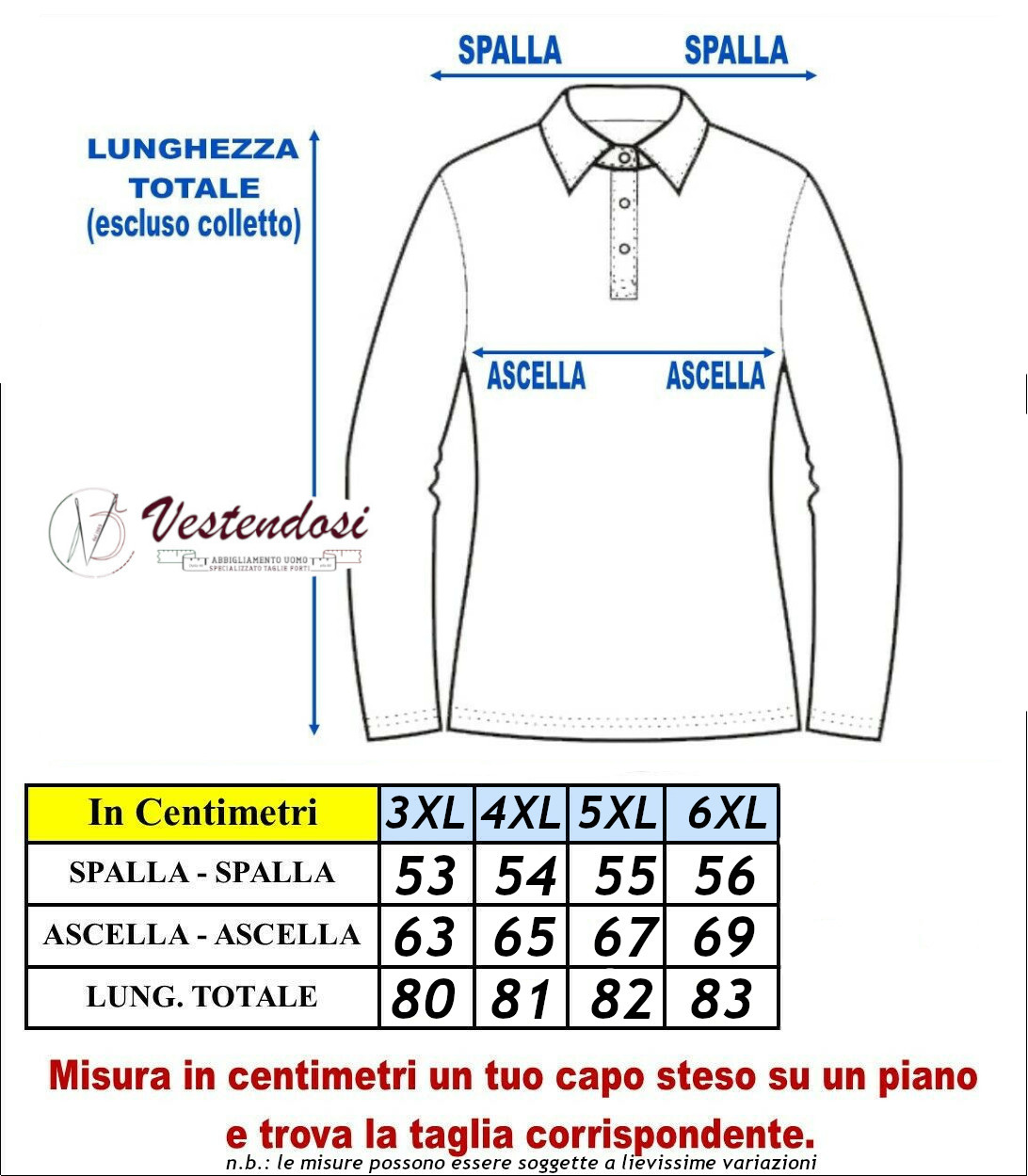 Polo Uomo Manica Lunga Cotone Felpato Pesante Sportiva Taglie Forti 3X 4X 5X 6XL - immagine 14